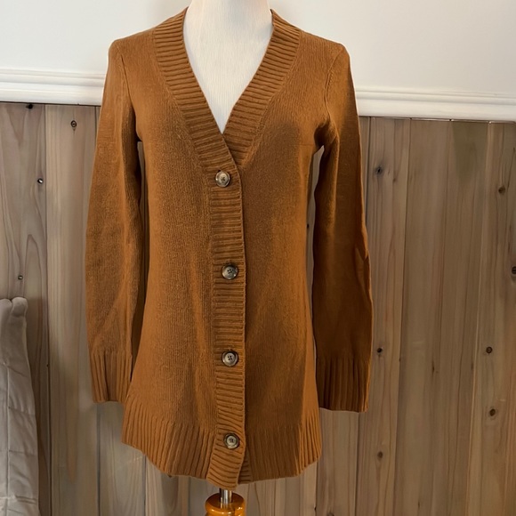 brown Sutton Studio cashmere cardigan, S - Picture 4 of 10